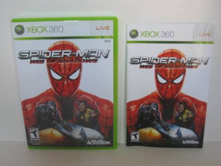 Spider-Man: Web of Shadows (CASE & MANUAL ONLY) - Xbox 360